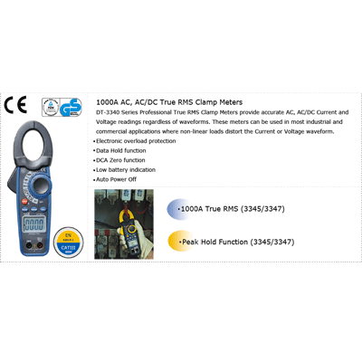 کلمپ آمپر متر دیجیتال مدل CEM DT-3347