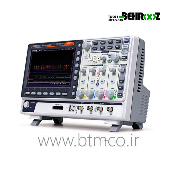 اسيلوسكوپ 100مگاهرتز 2 كانال ديجيتال حافظه دار گودویل GW instek MSO-2102E