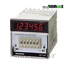 کانتر تایمر دیجیتال با قابلیت تنظیم دستی و 2 خروجی رله هانیانگ مدل HANYOUNG GF7-P62E