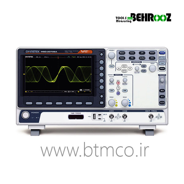 اسيلوسكوپ 70مگاهرتز 4 كانال ديجيتال حافظه دار گودویل GW instek MSO-2074E