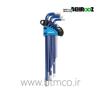 GAZELLE-G80134-LONG-ARM-IMPERIAL-HEX-KEY-SET,-9-PIECES